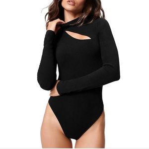 Good American Black String Bodysuit New With Tags